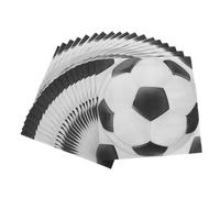 SAFIGLE 20pièces Serviettes De Table Football Décorations De Fête Serviettes Papier Jetables Pour Anniversaires Et Événements