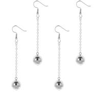 SAFIGLE 2paires Boucles Oreilles Pendantes Disco Et Oreilles à Boules Miroir Pour Femmes Accessoires De Fête Élégants Et Amusants