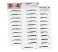 SAFIGLE 2Pièces Autocollants à Sourcils Imitation Cheveux de Outil Pratique pour Hommes et Femmes Facile à Appliquer et Durable Parfait pour Look Naturel et