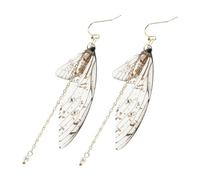 SAFIGLE 2Pièces Boucles Oreilles Pendantes Fausses Perles Design Élégant et Dégradé de Couleurs Légères et Confortables pour Mariage et Occasions Spéciales