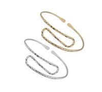 SAFIGLE 2pièces Bracelet Manchette Pour Femmes Bijoux De Corps Avec Réglable Bijoux Pour Haut Du Bras