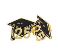 SAFIGLE 2pièces Broche Cap De Graduation Décorative Métal Pour Étudiants Insigne Élégant Pour Célébrations Et Souvenirs De Diplôme
