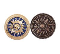 SAFIGLE 2pièces Broches Rondes Rétro Pour Vêtements Accessoires De Décoration Chic Lot