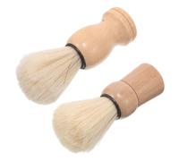 SAFIGLE 2pièces Brosse à Raser Bois Avec Poils Pour Rasage Humide Pratique Et Doux Pour Voyages Soin Barbe