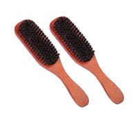 SAFIGLE 2pièces Brosse De Cheveux Bois Avec Poils Doux Outil De Beauté Pour Coiffage Peigne Lissant Pour Cheveux Épais Compact Et Portable Pour Voyages Et Maison