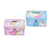 SAFIGLE 2pièces Coffre-Fort à Monnaie Forme De Licorne De Tirelires Amusantes pour Idéales pour Développer Habitude Épargne Et Décorer La Chambre