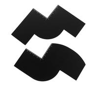 SAFIGLE 2pièces Guide De Stylisme De Barbe Avec Gabarit De Coupe Et Rasage Pour Nuque Barbe Outil De Coiffure Pour Barbier