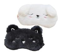 SAFIGLE 2pièces Masque De Sommeil Pour Voyager Cache-yeux Souple Et Pratique Pour Dormir Voyage Lot De Masques Pour Yeux