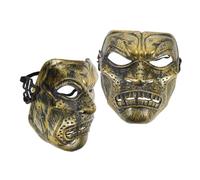 SAFIGLE 2pièces Masque Romain Vintage Masque De Fête Médiéval Pour Halloween Et Carnaval Unique Et Confortable