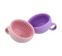 SAFIGLE 2pièces Mini Bol Silicone Pour Nettoyage De Pinceaux De Maquillage Portable Et Multi-usage Pour Maison Voyage Et Cuisine