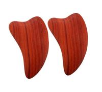 SAFIGLE 2pièces Outil De Massage Gua Sha Bois Forme De Cœur Planche à Gratter Pour Visage Et Cou Outil Portable De Massage Corps