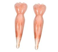 SAFIGLE 2pièces Outils De Massage Facial Miel Barres Acupression Pour Auto-massage Du Visage Outils De Réflexologie à Double Tête Pour Relaxation