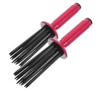 SAFIGLE 2pièces Peigne à Boucles Et Brosse à Friser Ronde Baguette Antidérapante Pour Cheveux Bouclés Peigne De Mise Forme Moelleux Pour Coiffure Pour Salon Et Voyage