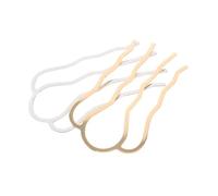 SAFIGLE 2pièces Peigne de Cheveux Métal Peigne à Dents Forme de U Fourche à Cheveux Support pour Chignon et Coiffure Haute Accessoire de Coiffure Vintage pour Femme