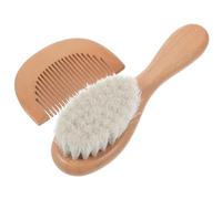 SAFIGLE 2Pièces Set de Brosse de Bain Douce et Bois pour Ensemble Pratique pour Usage à Domicile Matériaux de Qualité Confort Optimal