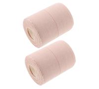 SAFIGLE 2rouleaux Bandage Élastique Auto-adhésif De Bande De Compression Flexible Pour Poignet Cheville Et Blessures Sportives Couleur Peau