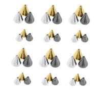 SAFIGLE 3 boîtes Nail Supplies Vintage Metal Rivet Studs Flat Back Cone Spikes DIY Nail Embellishments For Women And Easy To Apply Manicure Accessories