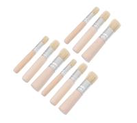 SAFIGLE 3 Ensembles Brosses à Pochoir Bois Set avec Poils Durs Durables pour Peinture Acrylique Aquarelle et Huile Kit de Pinceaux à Main pour Projets DIY et Artisanat