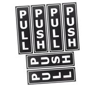 SAFIGLE 3 paires Autocollants Porte Coulissante Pousser Tirer Stickers Transparente pour Bureau Magasin Salle de Bain