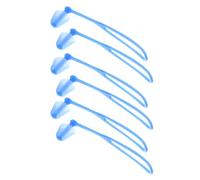 SAFIGLE 3 Paires Bouchons D'oreilles Étanches en Silicone Réutilisables et Sécurisés la Perte Lot de Bleu avec Corde pour Natation et Plongée Adaptés aux Adultes