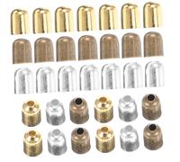 SAFIGLE 3 Paquets Lot Fermoirs pour Boucles Oreilles DIY Accessoires à Pompon Caps pour Création Bijoux Couleurs Assorties par Pack