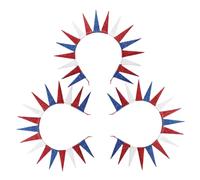SAFIGLE 3 pièces Bandeau Cheveux Patriotique avec Statue Liberté pour Fête Juillet et Memorial Day Accessoires Américains Décoratifs pour Célébrations