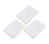 SAFIGLE 3 Pièces Bloc-notes de Papier Quadrillé Blanc pour Exercices de Mathématiques Xy Papier Millimétré Lisse et Format Compact pour Devoirs et Salle de Classe