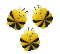 SAFIGLE 3 pièces Boule de Bain Garçon Fille Forme Abeille Douce et Colorée Éponge Moussante Ludique pour Toilette et Filles Nettoyage avec Mousse Abondante