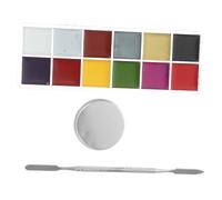 SAFIGLE 3 Pièces Cire Peau Naturelle pour Maquillage Visage Kit Spatules Colorées pour Cicatrices Factices Adapté Adolescents et Adultes pour Déguisement Zombie Halloween