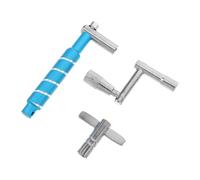 SAFIGLE 3 Pièces Clé Accordage pour Batterie Métal Jeu de Clés Carrées pour Tambour Acoustique et Électronique Outil de Précis et Robuste pour Accessoires de Batterie