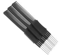 SAFIGLE 3 Pièces Peigne à Pointes Fines Pour Coiffure Peigne Multifonction Avec Queue Acier Pour Cheveux Fins Et Épais
