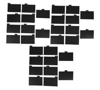 SAFIGLE 30 pièces Diviseurs de Cartes Index Noirs PP Résistants et Compacts pour Organiser Documents Notes Étude et Recettes