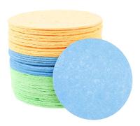 SAFIGLE 30 pièces Éponge Nettoyante Visage Compressée Éponge Cellulose Naturelle Douce Exfoliante et Démaquillante Pour Différents Types de Peau