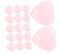 SAFIGLE 30pièces Quartz Coeur Naturel Pour Création De Bijoux Et Cristaux De Quartz Pour Décoration Et Massage