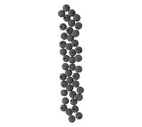 SAFIGLE 39 Pièces Perles de Lave Volcaniques Noires avec Trou Diffuseurs Passifs pour Huiles Essentielles Pierres Aromathérapie Polyvalentes pour Bijoux Homme Bracelets Colliers Boucles