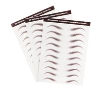 SAFIGLE 3feuilles Lot De Autocollants Pour Sourcils Transferts De Sourcils Autocollants à Décoller Faux Maquillage