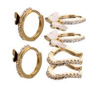 SAFIGLE 3paires Créoles Rondes Pour Femmes Boucles Oreilles Esthétiques Et Légères Pour Look Accrocheur