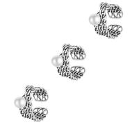 SAFIGLE 3pièces Bague Ajustable Perles Pour Femmes Anneau De Doigt Vintage Et Élégant Pour Adolescentes Bijou Original Confortable Et