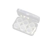 SAFIGLE 3pièces Boîte Transparente pour Lentilles avec Pince Et Ventouse Étui Compact pour Rangement Voyage Et Usage Domestique Protection Sécurisée pour Lentilles De Contact