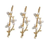 SAFIGLE 3pièces Épingles à Cheveux Strass Et Perles Barrettes Décoratives Pour Coiffure Accessoires Branches Pour Cheveux Courts Et Longs