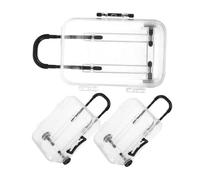 SAFIGLE 3pièces Mini Coffret De Voyage à Bijoux Boîte Portable Pour Cils Et Accessoires Rangement Transparent Pour Bagages Et Domicile