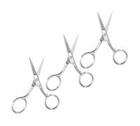 SAFIGLE 3pièces Petits Ciseaux Pour Sourcils Cils Et Poils Du Nez Acier Inoxydable Coupe Précise Et Résistance Rouille