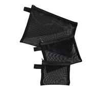 SAFIGLE 3pièces Sac De Maquillage Filet avec Fermeture Éclair Trousse De Toilette De Voyage Sac Cosmétique Portable pour Femmes Et Jeunes Filles