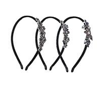 SAFIGLE 3pièces Serre-tête Strass Délicat Coiffe De Mariée Créative Accessoires De Coiffure Pour Femmes