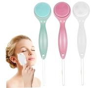 SAFIGLE 3pièces Set De Brosses Nettoyantes Pour Visage Manuelles Avec Têtes Détachables Et Poignées Ergonomiques Pour Nettoyage Massage Profondeur