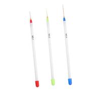 SAFIGLE 3pièces Stylo Tirette Ongles Outil Nail Art Réutilisable Pour Dessin Fin Manucure Filles Dessin Points Et Fleurs