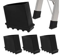 SAFIGLE 4 Embouts de Protection Antidérapants en Caoutchouc pour Pieds D'échelle, Compatibles avec Les Échelles Extensibles Et Les Escabeaux.