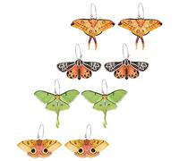 SAFIGLE 4 Paires Boucles Oreilles Créoles Colorées pour Boucles Aériennes Motif de Accessoires Élégants pour Toutes Occasions