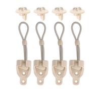 SAFIGLE 4 Pièces Attache Anti-Vent pour Store Enrouleur Extérieur Beige | Pom et Caoutchouc, Usage Polyvalent Dehors, Compatible Stores et Pare-soleil, Embouts Inclus