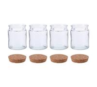 SAFIGLE 4 Pièces Bocal de Conservation Hermétique en Verre, Bocal Alimentaire en Verre, Couvercle en Bois, Messages Bibliques Inspirants, pour Notes ou Prières, pour Femmes Chrétiennes,